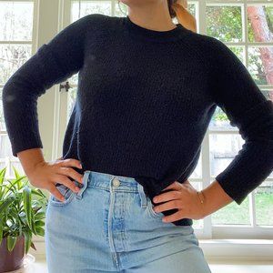 Comfy Black Knit Sweater